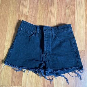 Black Lucky Brand Distressed Shorts